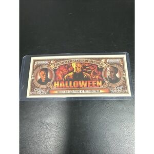 Michael Myers - Halloween - Million Dollar Bill Funny Money Note +‎ FREE SLEEVE